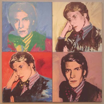 Pierre Bergé-Yves Saint Laurent tableau Andy Warhol,